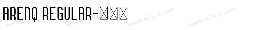 Arenq Regular字体转换